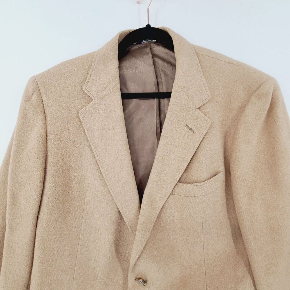 Cricketeer Goehring's Men's Button Up Coat Tan Size M - Picture 3 of 8